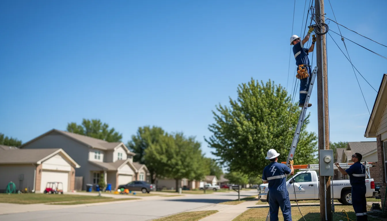 Residential electrician providing installation services in Sandstone, MN